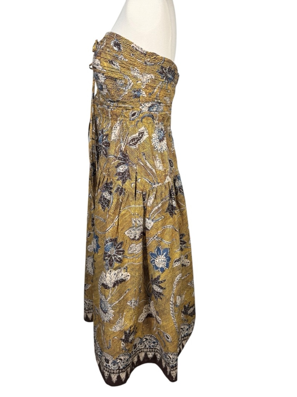 Ulla Johnson Spring/Summer 2022 Ella Halter Midi Dress Ruched Oleander Size 6 - Picture 5 of 10